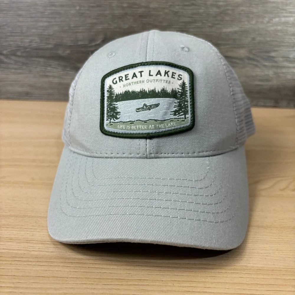 Great Lakes Hat Cap Snapback‎ Gray Minnesota One Size Adjustable